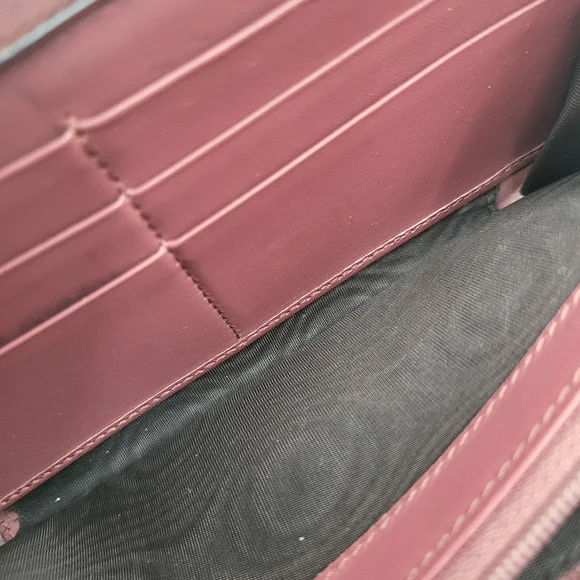 GUCCI GG Supreme Blooms Round Zip Long Wallet Floral Print Pink Canvas Leather.. - Picture 9 of 14